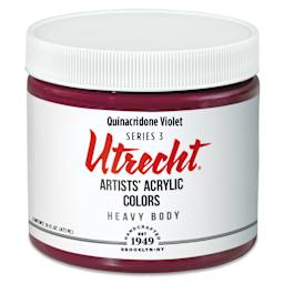 Utrecht Artists' Acrylic Paint - Quinacridone Violet, Pint