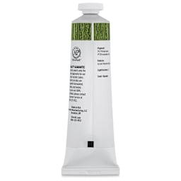 Utrecht Artists' Acrylic Paint - Sap Green Hue, 2 oz tube (back of tube)