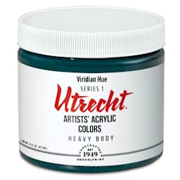 Utrecht Artists' Acrylic Paint - Viridian Hue, Pint