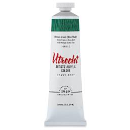 Utrecht Artists' Acrylic Paint - Phthalo Green (Blue Shade), 2 oz tube