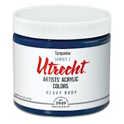 Utrecht Artists' Acrylic Paint - Turquoise, Pint
