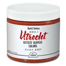 Utrecht Artists' Acrylic Paint - Burnt Sienna, Pint