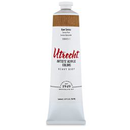 Utrecht Artists' Acrylic Paint - Raw Sienna, 5 oz tube