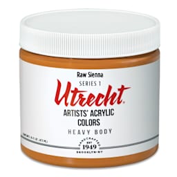 Utrecht Artists' Acrylic Paint - Raw Sienna, Pint