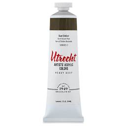Utrecht Artists' Acrylic Paint - Raw Umber, 2 oz tube