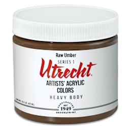 Utrecht Artists' Acrylic Paint - Raw Umber, Pint