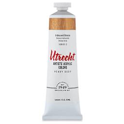 Utrecht Artists' Acrylic Paint - Iridescent Bronze, 2 oz tube
