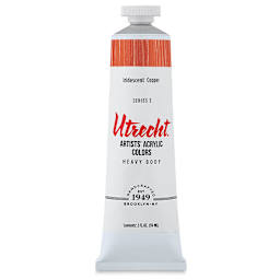 Utrecht Artists' Acrylic Paint - Iridescent Copper, 2 oz tube