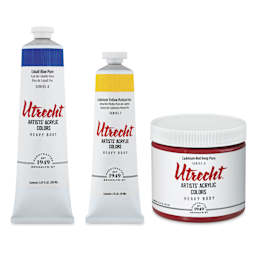 Utrecht Artists' Acrylic Paint and Sets, tubes and jar