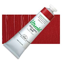 Utrecht Artists' Acrylic Paint - Cadmium-Free Red Deep and swatch