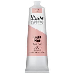 Utrecht Studio Series Acrylic Paint - Light Pink, 237 ml tube