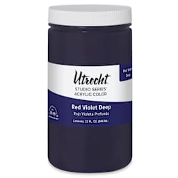 Utrecht Studio Series Acrylic Paint - Red Violet Deep, Quart
