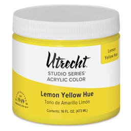 Utrecht Studio Series Acrylic Paint - Lemon Yellow Hue, Pint