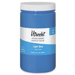 Utrecht Studio Series Acrylic Paint - Light Blue, Quart