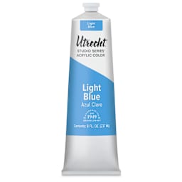 Utrecht Studio Series Acrylic Paint - Light Blue, 237 ml tube