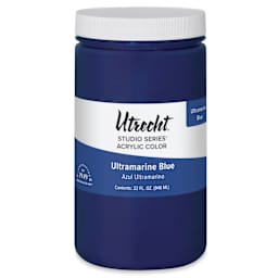 Utrecht Studio Series Acrylic Paint - Ultramarine Blue, Quart
