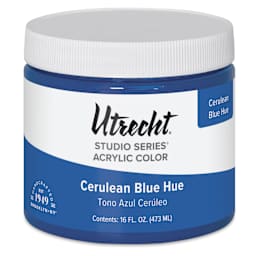 Utrecht Studio Series Acrylic Paint - Cerulean Blue Hue, Pint