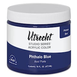Utrecht Studio Series Acrylic Paint - Phthalo Blue, Pint