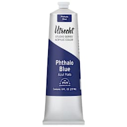 Utrecht Studio Series Acrylic Paint - Phthalo Blue, 237 ml tube