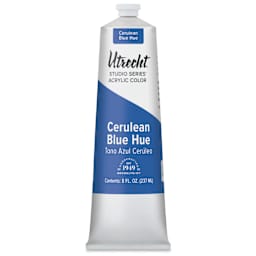 Utrecht Studio Series Acrylic Paint - Cerulean Blue Hue, 237 ml tube