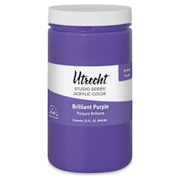 Utrecht Studio Series Acrylic Paint - Brilliant Purple, Quart