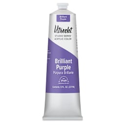 Utrecht Studio Series Acrylic Paint - Brilliant Purple, 237 ml tube