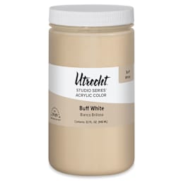 Utrecht Studio Series Acrylic Paint - Buff White, Quart