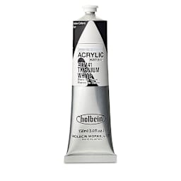 Holbein Heavy Body Artist Acrylics - Titanium White, 150 ml tube