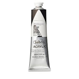 Holbein Heavy Body Artist Acrylics - Zinc White, 60 ml tube