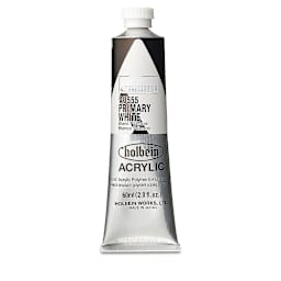 Holbein Heavy Body Artist Acrylics - Primary White, 60 ml tube
