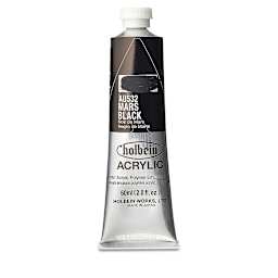 Holbein Heavy Body Artist Acrylics - Mars Black, 60 ml tube