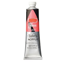 Holbein Heavy Body Artist Acrylics - Luminous Red, 60 ml tube