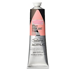 Holbein Heavy Body Artist Acrylics - Brilliant Pink, 60 ml tube