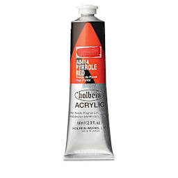 Holbein Heavy Body Artist Acrylics - Pyrrole Red, 60 ml tube