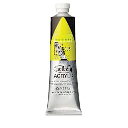 Holbein Heavy Body Artist Acrylics - Luminous Lemon, 60 ml tube