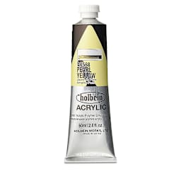 Holbein Heavy Body Artist Acrylics - Pearl Yellow, 60 ml tube