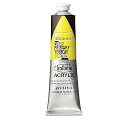 Holbein Heavy Body Artist Acrylics - Primary Yellow, 60 ml tube