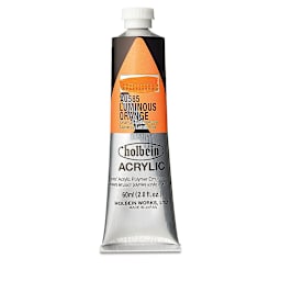 Holbein Heavy Body Artist Acrylics - Luminous Orange, 60 ml tube