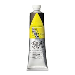 Holbein Heavy Body Artist Acrylics - Hansa Yellow Light, 60 ml tube