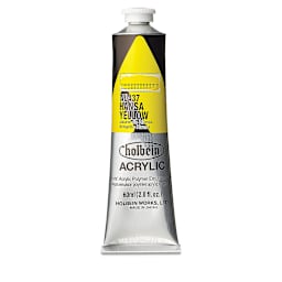Holbein Heavy Body Artist Acrylics - Hansa Yellow, 60 ml tube