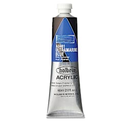 Holbein Heavy Body Artist Acrylics - Ultramarine Blue, 60 ml tube