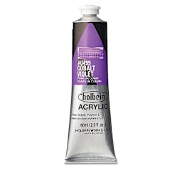 Holbein Heavy Body Artist Acrylics - Cobalt Violet, 60 ml tube