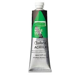 Holbein Heavy Body Artist Acrylics - Middle Green, 60 ml tube