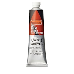 Holbein Heavy Body Artist Acrylics - Burnt Sienna, 60 ml tube