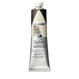 Holbein Heavy Body Artist Acrylics - Pearl Silver, 60 ml tube