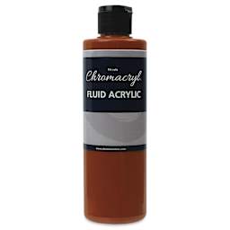 Chromacryl Fluid Acrylic - Burnt Sienna, 250 ml