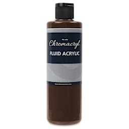 Chromacryl Fluid Acrylic - Burnt Umber, 250 ml