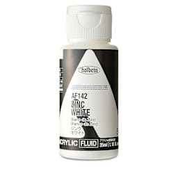 Holbein Fluid Acrylics - Zinc White, 35 ml Bottle