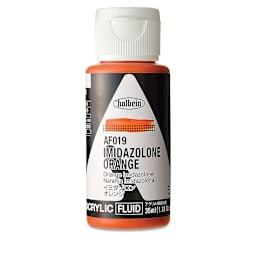Holbein Fluid Acrylics - Imidazolone Orange, 35 ml Bottle