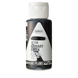 Holbein Fluid Acrylics - Primary Black, 35 ml Bottle